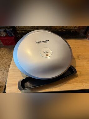 George Foreman Grand Champ Indoor Electric Grill (Model GR36P) - Silver